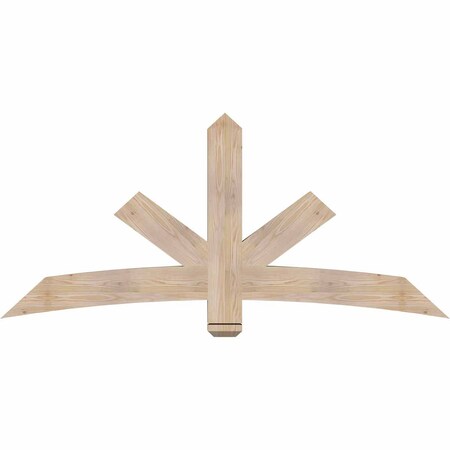 Ekena Millwork Alberta Smooth Timber Gable Bracket, Douglas Fir, 72"W x 33"H x 3 1/2"D x 5 1/2"F, 11/12 Pitch GBW072X33X0406ALB00SDF